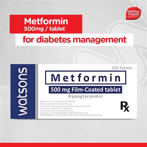 phpub22|Watsons Metformin 500mg 1tablet.